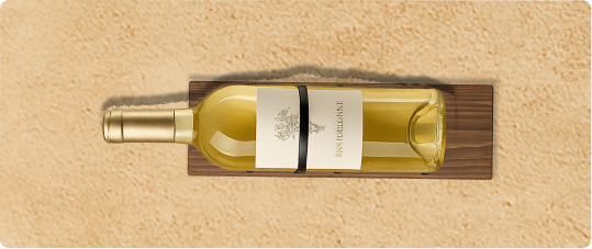 White wine bottle
